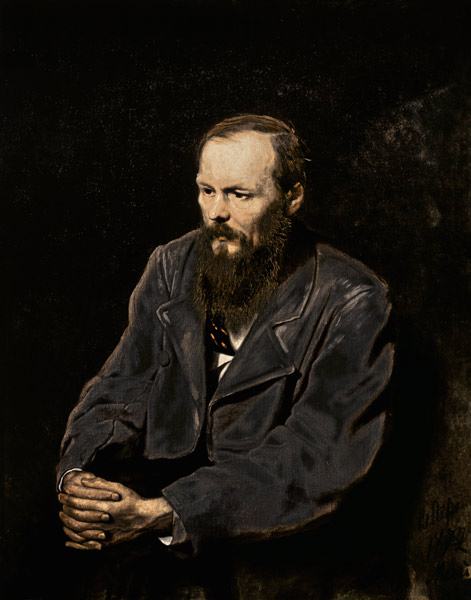 Portrait Fjodor Dostojewski. from Wassili Perow