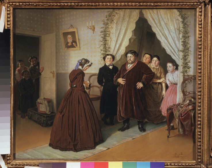 Arrival of a Governess in a Merchant House from Wassili Perow