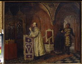 Tsar Ivan IV the Terrible praying