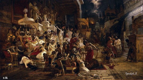 Feast of Belshazzar / Surikov from Wassilij Iwanowitsch Surikow