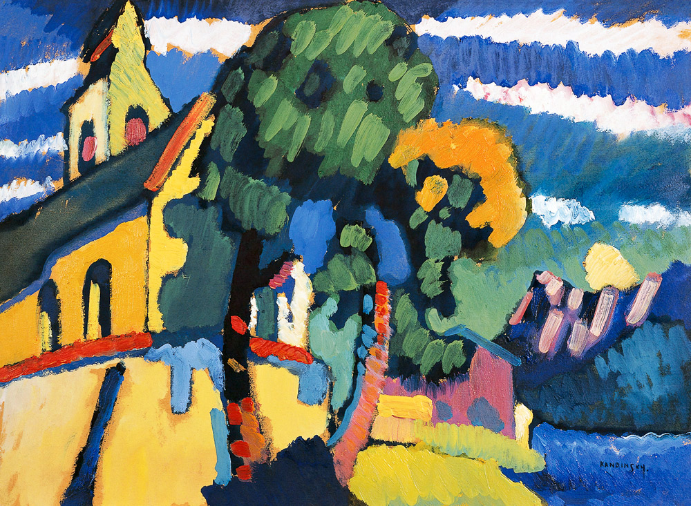 Village Church in Riegsee from Wassily Kandinsky