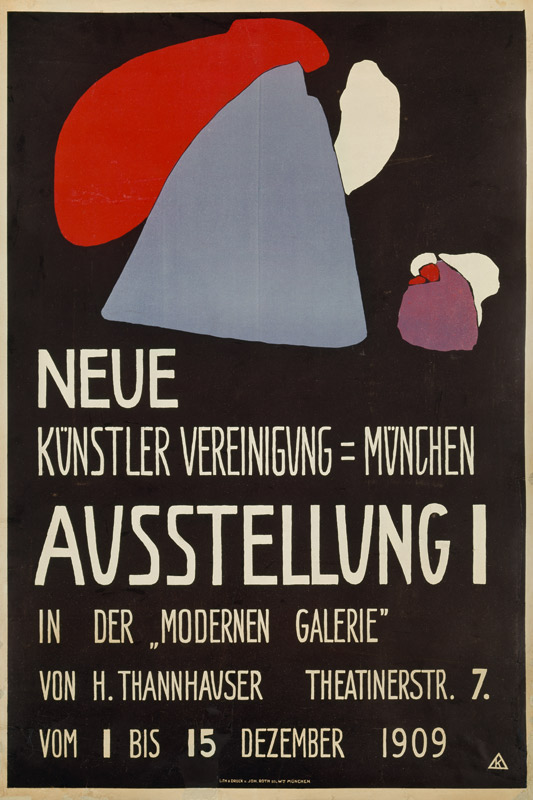Poster a new artist union Munich from Wassily Kandinsky