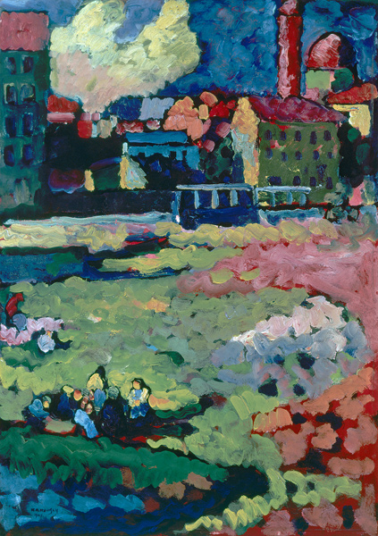 In front of town. (Munich) from Wassily Kandinsky