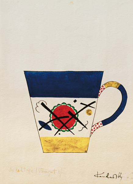 Sketch for a milk cup from Wassily Kandinsky