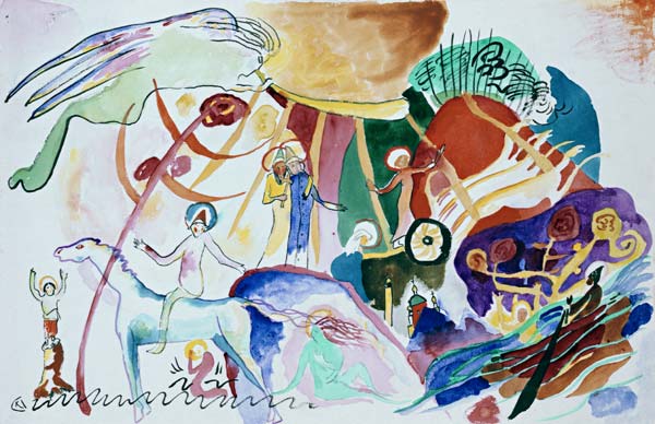 Composition with saints from Wassily Kandinsky