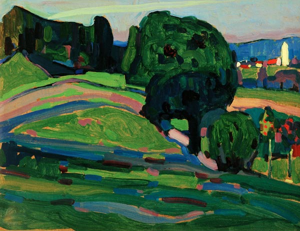 Landscape near Murnau from Wassily Kandinsky