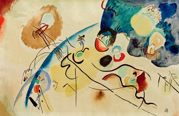 Untitled (Composition with trojka theme) from Wassily Kandinsky