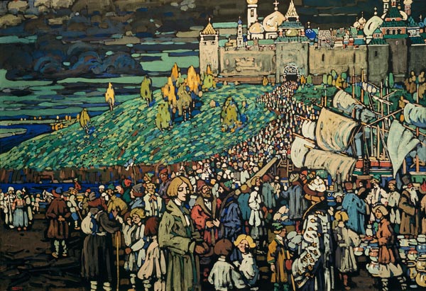 Arrival of the Merchants from Wassily Kandinsky