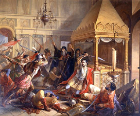 Die Heldentat des Fürsten M. Volkonsky während der poln. Belagerung 1610 from Wassily Kuzmich Demidov