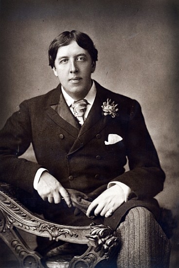 Oscar Wilde, 1889 (carbon print photo) from W. D. Downey