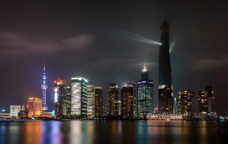 Shanghai skylines at night