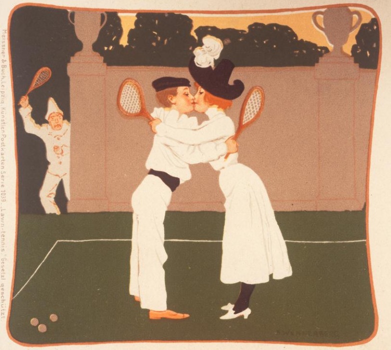 First Love on the Tennis Court from Brynolf Wennerberg