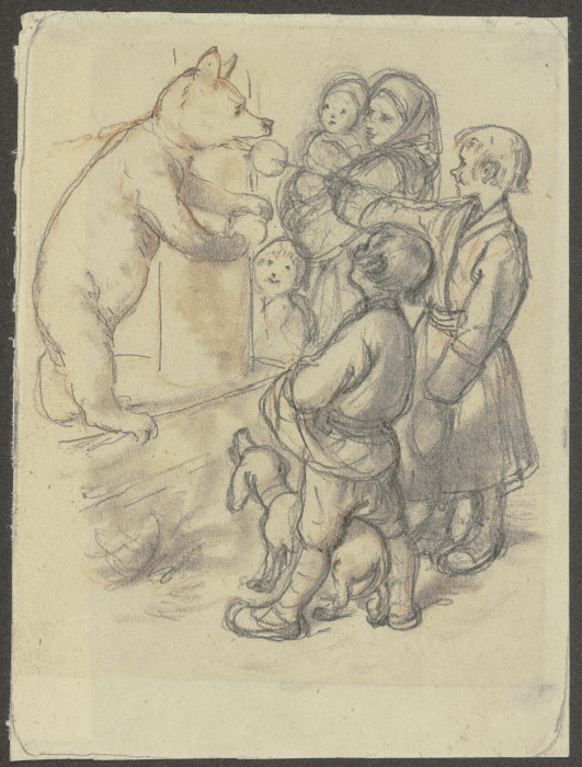 Kinder mit einem Tanzbären from Wilhelm Amandus Beer