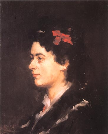 Portrait of Mrs Helene Auspitz from Wilhelm Maria Hubertus Leibl