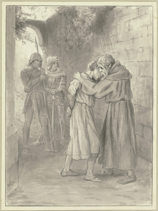 Brun begegnet dem gefangenen Diether from Wilhelm Steinhausen