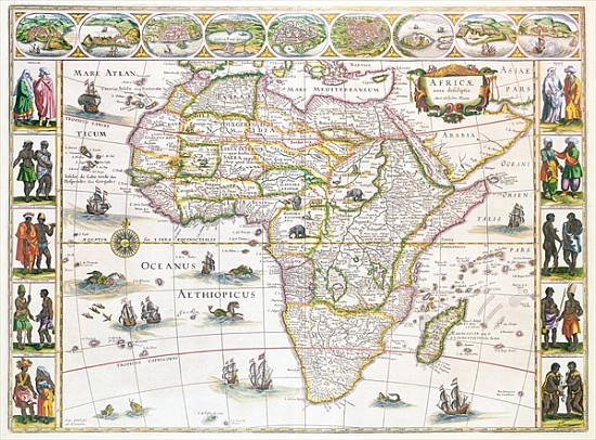 Africa Nova, c.1617 from Willem Blaeu