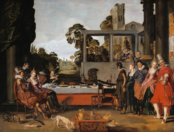Merry company in the open air from Willem Pietersz Buytewech