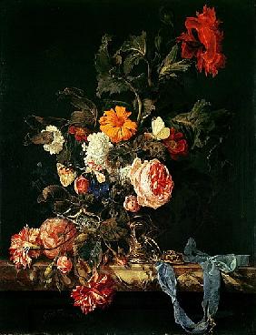 Still Life with Poppies and Roses