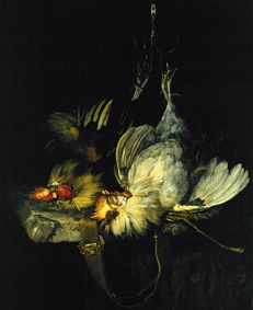 Two dead roosters from Willem van Aelst