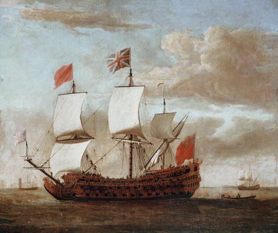 The British Man-o'-War from Willem van de Velde the Younger