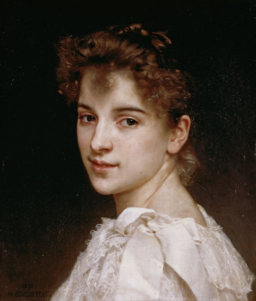 Portrait of Gabrielle from William Adolphe Bouguereau