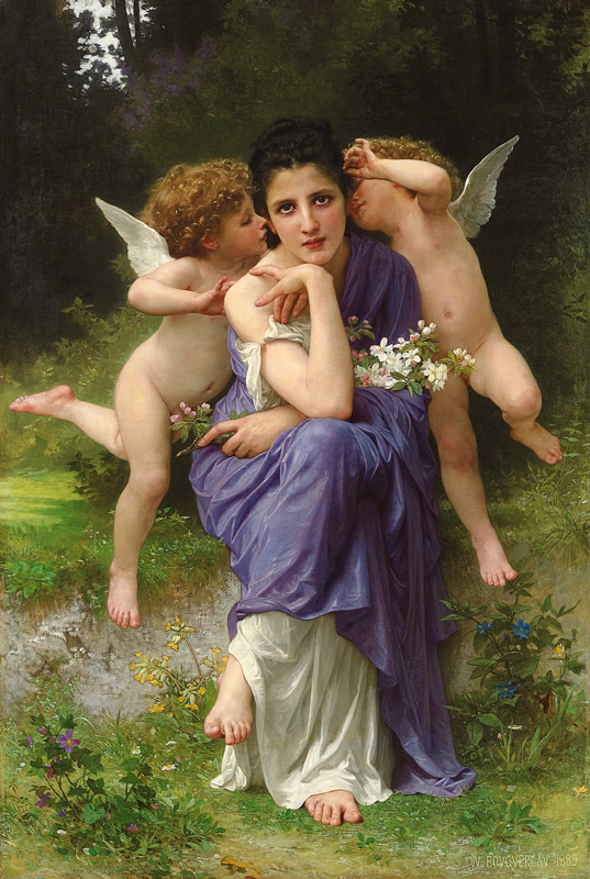 Frühlingsmelodie from William Adolphe Bouguereau