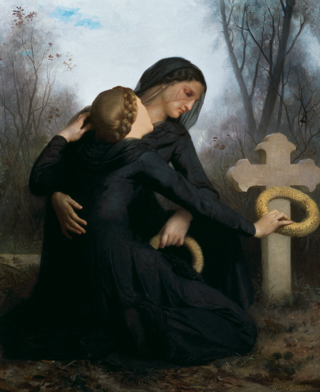 Le Jour des Morts (All Saints Day) from William Adolphe Bouguereau