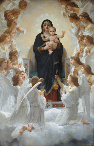 The Virgin with Angels from William Adolphe Bouguereau