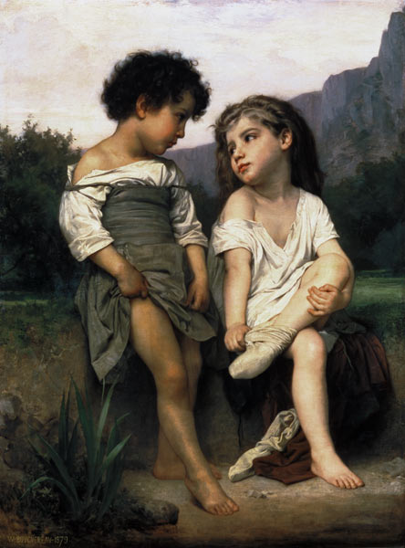 Les Jeunes Baigeneuses from William Adolphe Bouguereau