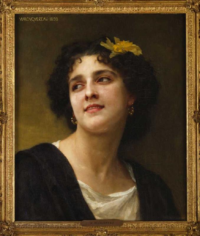 Eine dunkle Schönheit. from William Adolphe Bouguereau
