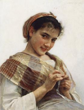 Ein bretonisches Mädchen