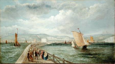 Dover from the Admiralty Pier from William Adolphus Knell