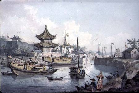 Barges of Lord Macartney's Embassy to China from William Alexander