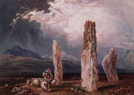 Circle of Stones at Tormore, Isle of Arran from William Andrews Nesfield