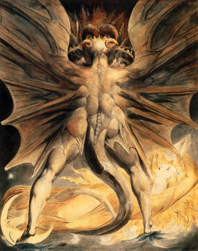 The Great Rad Dragon and the Woman Clothed with the Sun from William Blake