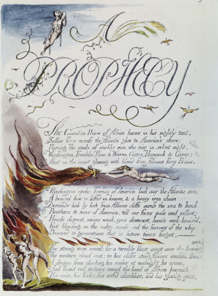 Illustration American Prophecy from William Blake