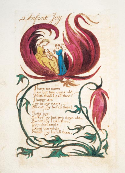 Infant Joy, from Songs of Innocence from William Blake