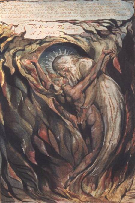 Jerusalem The Emanation of the Giant Albion: plate 99 "All Human Forms" (the reunion of Jerusalem, r from William Blake
