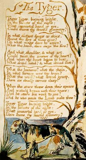 The Tyger, from Songs of Innocence
