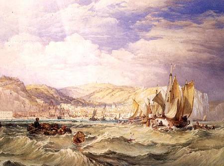Fishing Boats off Hastings from William Clarkson Stanfield