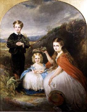 Portrait of the Middleton Children: Jessie Caroline (Colla) (b.1851) Alfred Harold (b.1857) and Alic