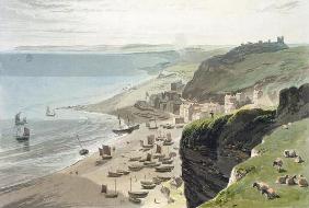 Hastings, from the East Cliff, from 'A Voyage Around Great Britain Undertaken between the Years 1814