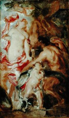 Allegorical Study, A Sketch (oil on canvas) from William Etty