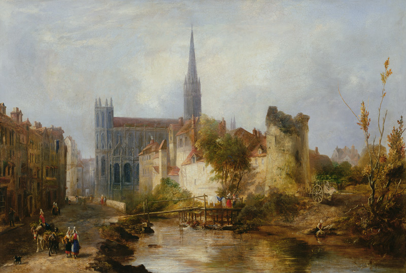 View of the Church of St. Peter, Caen from William Fowler