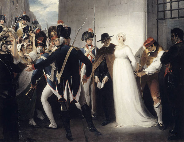 Marie Antoinette Being Taken to Her Execution on 16 October 1793 from William Hamilton