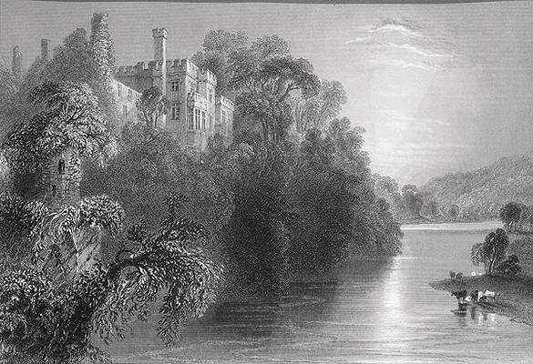 Lismore Castle, Lismore, County Waterford, Ireland, from 'Scenery and Antiquities of Ireland' by Geo from William Henry Bartlett