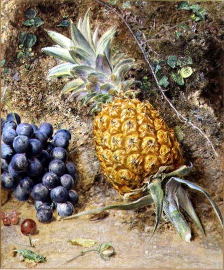 Grapes and a Pineapple from William Henry Hunt