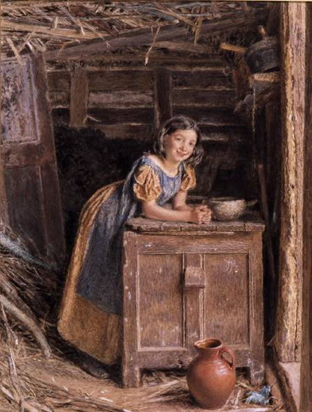 A Rustic Beauty from William Henry Hunt