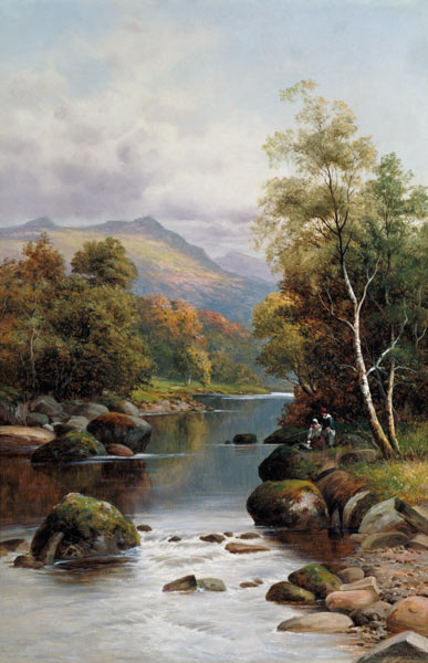 Evening on the Glaslyn, North Wales from William Henry Mander