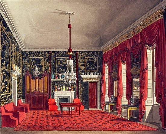 The Queen''s Breakfast Room, Buckingham House; engraved by Daniel Havell (1785-1826) from ''The Hist from William Henry Pyne